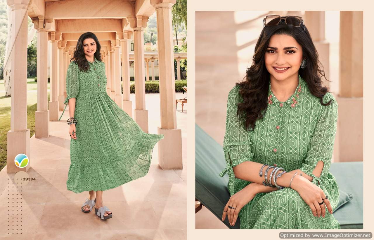 Vinay Tumbaa Dynamic Fancy Designer Georgette Party Wear Anarkali Kurti Collection